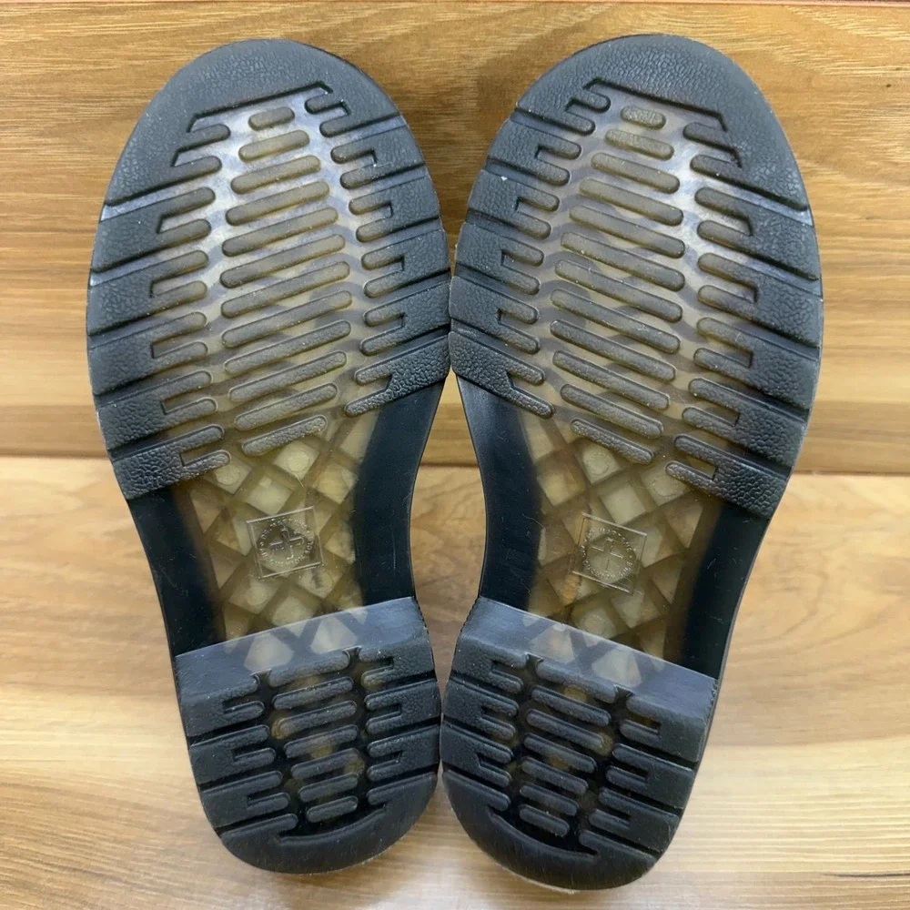 Dr Martens Maccy Mary Janes Girls Size 1 Black Leather Flats School Punk Y2K